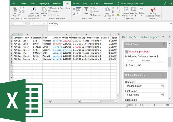 Microsoft Integration-Excel