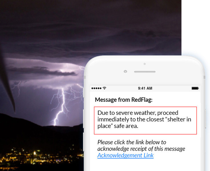 Crisis Communication Severe Weather Text
